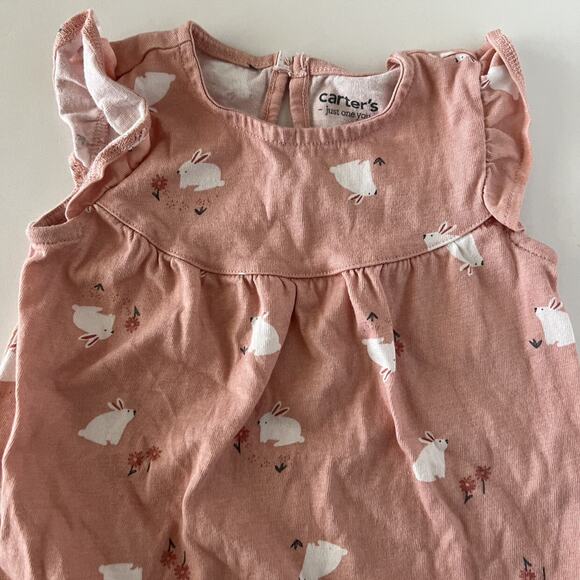 Carter's Pink Bunny Dress - Picture 2 of 6